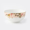 Luhpar Chinoserie Floral porcelain bowl, 4.5 inch with gold rim