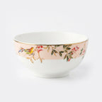 Luhpar Chinoserie Floral porcelain bowl, 4.5 inch with gold rim