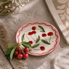 CLR-006 Bellavita Cherry Motif Ceramic Salad Plate – 19.4 cm