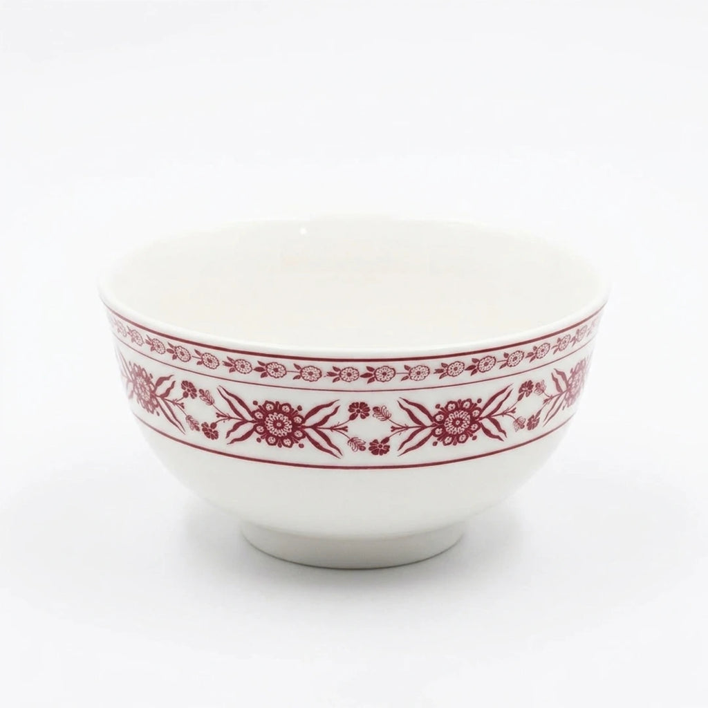 EM-014 Scarlet Whisper Bowl 4" – Burgundy Rim