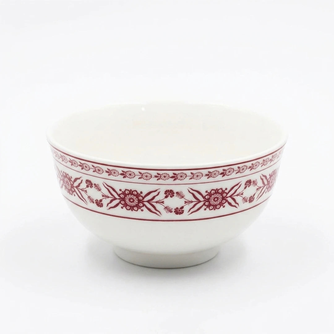 EM-014 Scarlet Whisper Bowl 4" – Burgundy Rim