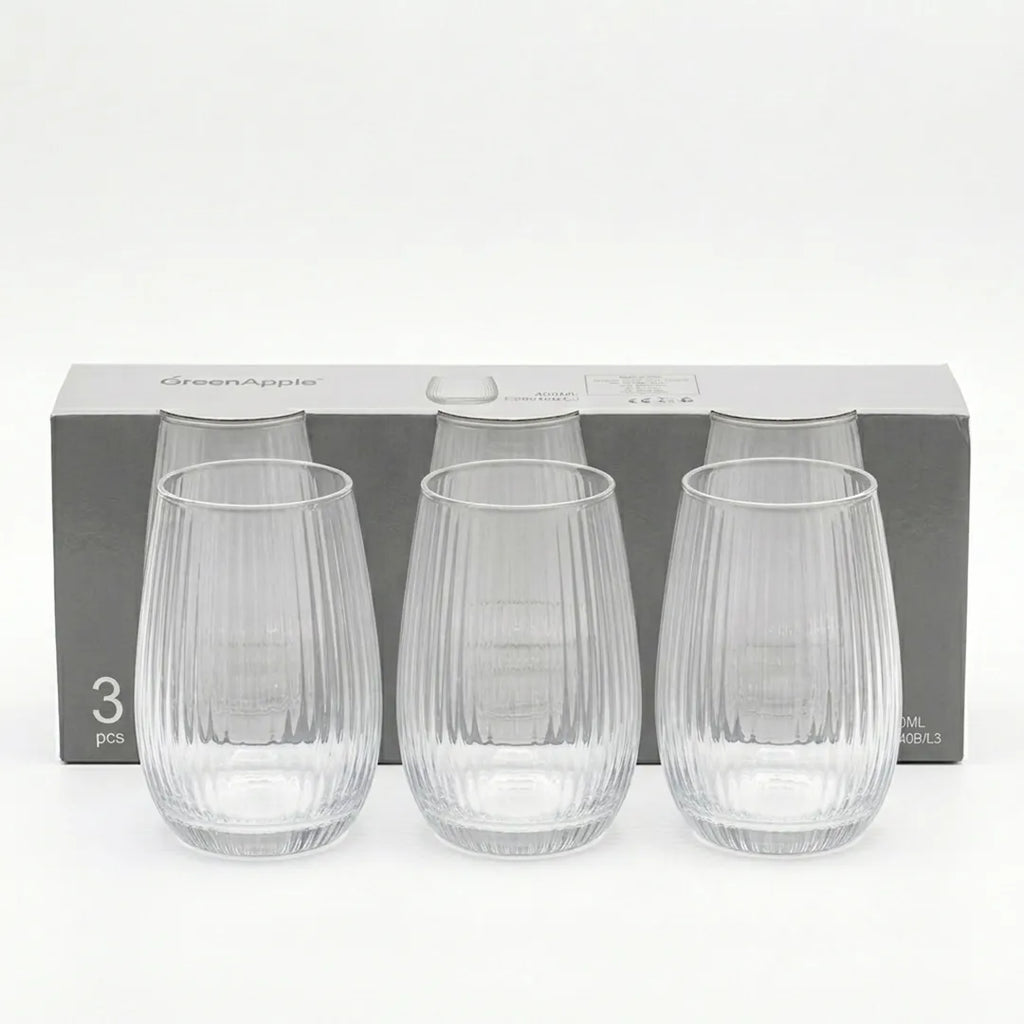 ES8040B Glass Tumbler 400 ml Set of 3