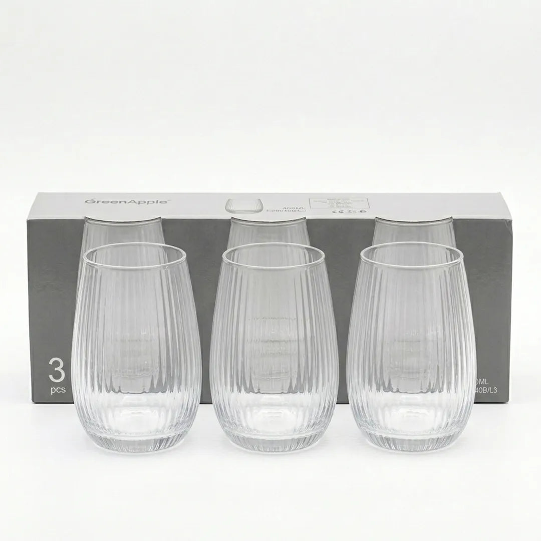 ES8040B Glass Tumbler 400 ml Set of 3