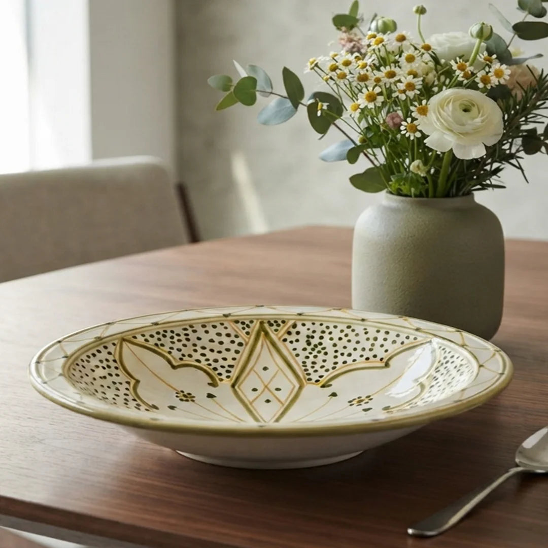 P-B 38 Medina Hand-Painted Ceramic Serving Platter – 38 cm – alternate view