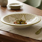 P-B 42 Medina Hand-Painted Ceramic Serving Platter – 42 cm