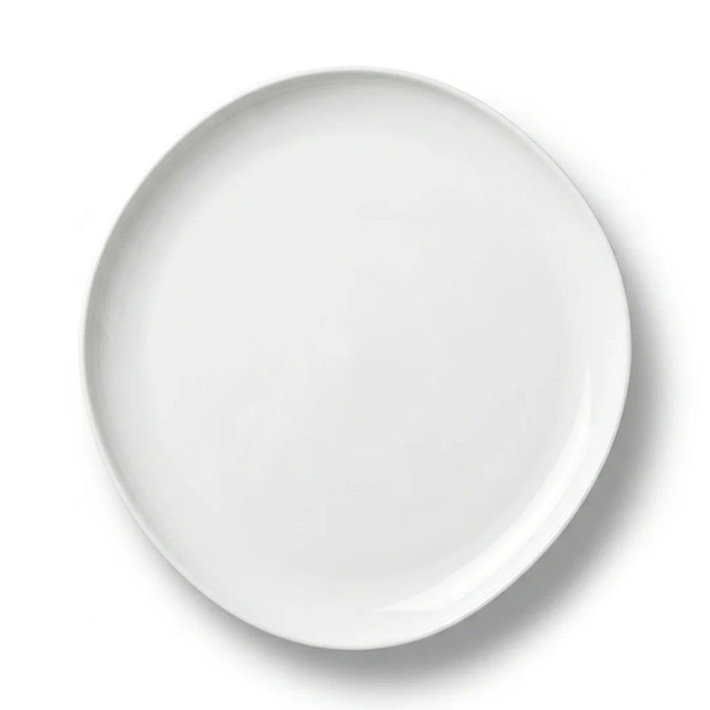 Luhpar Pebble Collection white egg-shape dinner plate, 10.5 inch — alternate view
