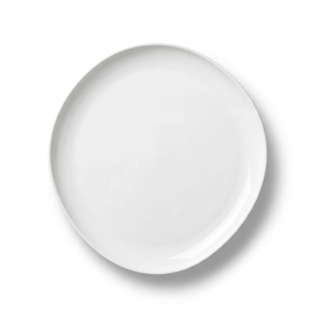 Luhpar Pebble Collection white egg-shape plate, 9 inch — alternate view