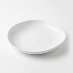 Luhpar Pebble Collection white egg-shape plate, 9 inch