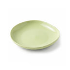 Luhpar Pebble Collection green egg-shape plate, 8 inch