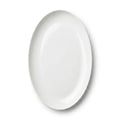 Luhpar Pebble Collection white organic oval plate, 14 inch