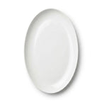 Luhpar Pebble Collection white organic oval plate, 14 inch