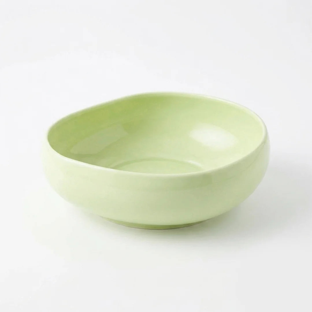 Luhpar Pebble Collection green egg-shape small bowl, 130mm