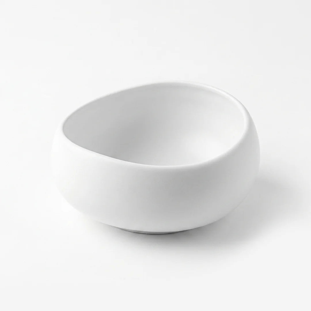 Luhpar Pebble Collection white egg-shape small bowl, 130mm