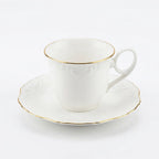 HO-002 Imperia Porcelain Milk Cup & Saucer Set of 12 Pieces – 180 ml