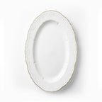 HO-007 Imperia Oval Porcelain Serving Platter – 12"
