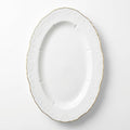 HO-008 Imperia Oval Porcelain Serving Platter – 14"