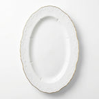 HO-008 Imperia Oval Porcelain Serving Platter – 14"