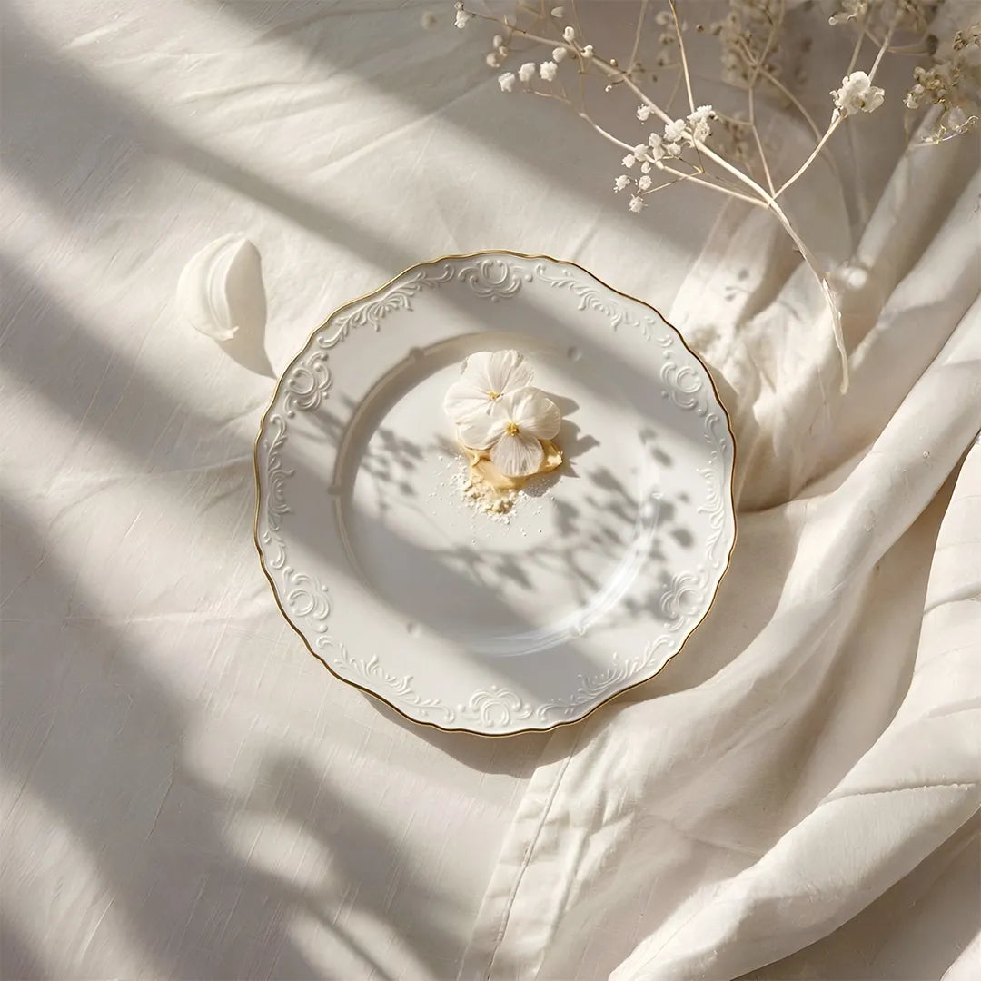 HO-014 Imperia Porcelain Dessert Plate – 6.5"
