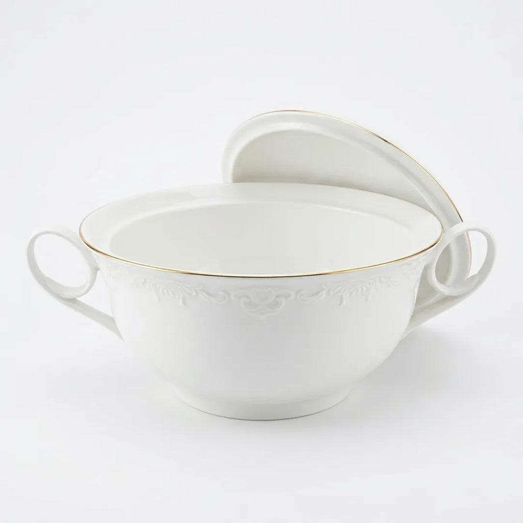 HO-015 Imperia Porcelain Soup Pot with Lid – 20 cm