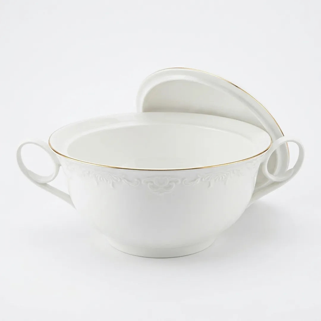 HO-015 Imperia Porcelain Soup Pot with Lid – 20 cm