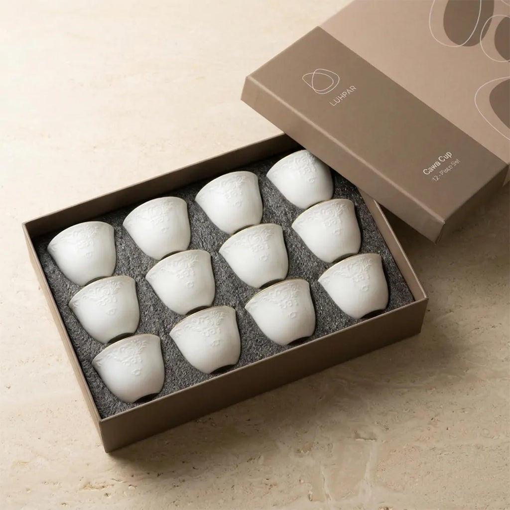 HO-016 Imperia Porcelain Cawa Cup Set of 12 Pieces