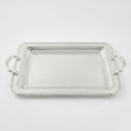 HO-1006B-S-S-SW Rectangular Metal Serving Tray with Handles 44 x 32 cm