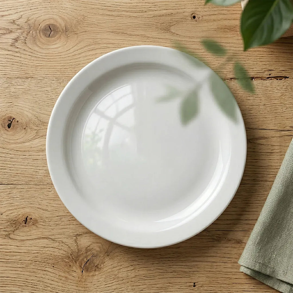A0057 – Horeca Small Rim Plate White 10.25"