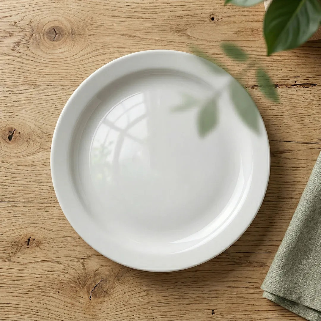 A0057 – Horeca Small Rim Plate White 10.25"