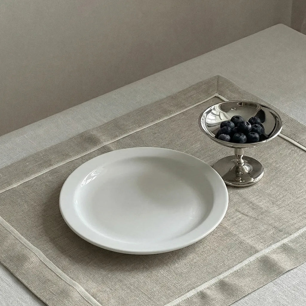 A0056 – Horeca Small Rim Plate White 9.25"