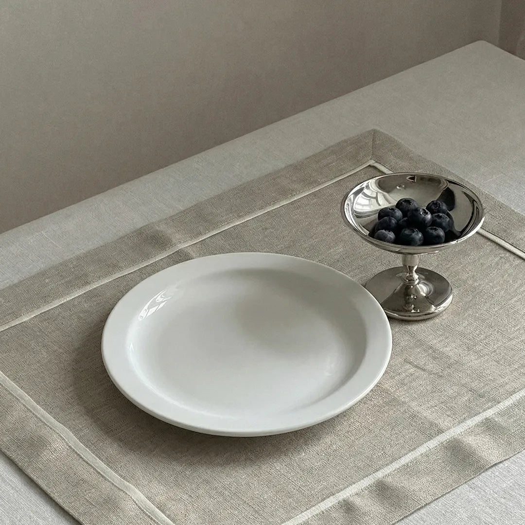 A0056 – Horeca Small Rim Plate White 9.25"