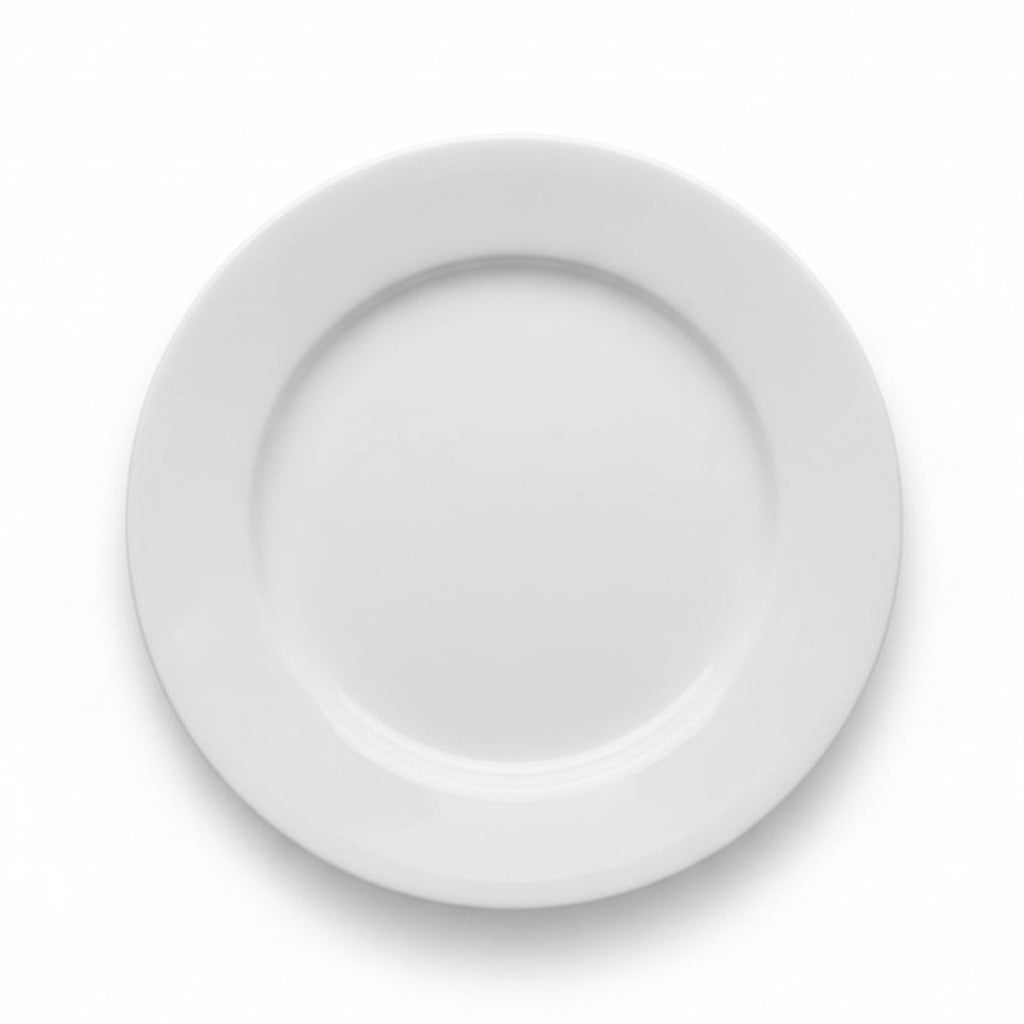 A0077 – Horeca Rimmed Plate White 16"