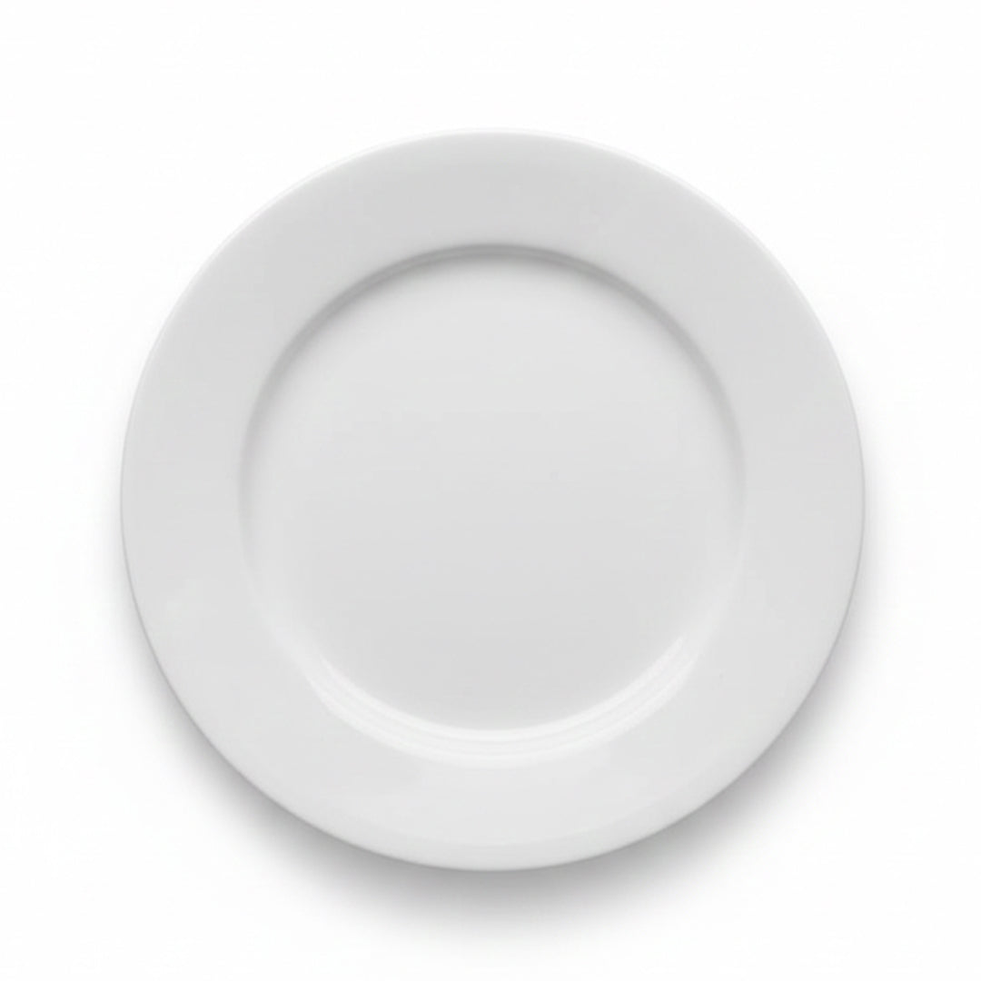 A0077 – Horeca Rimmed Plate White 16"