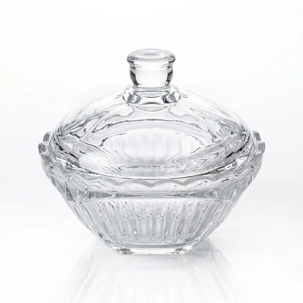 MS1202ZL Glass Sugar Bowl with Lid 16 cm