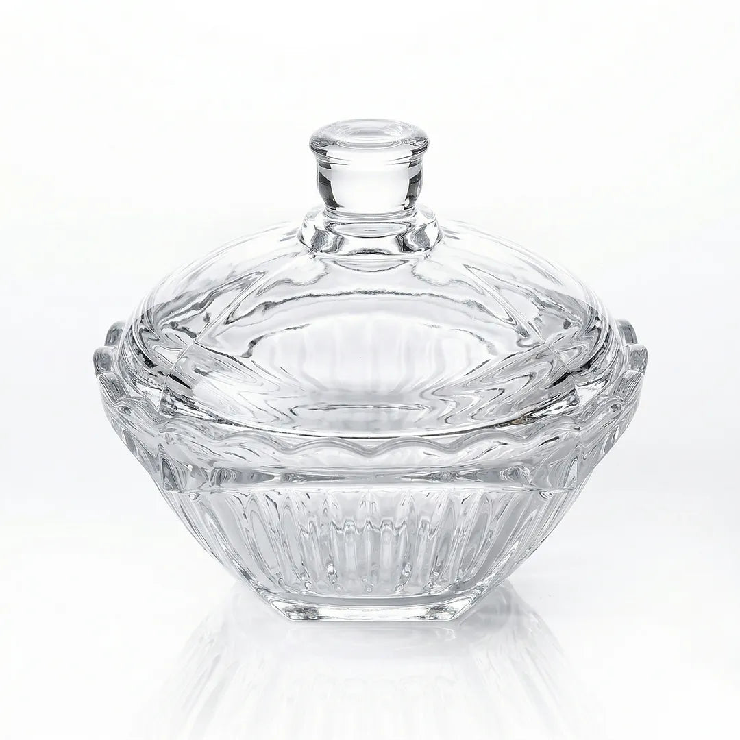 MS1202ZL Glass Sugar Bowl with Lid 16 cm