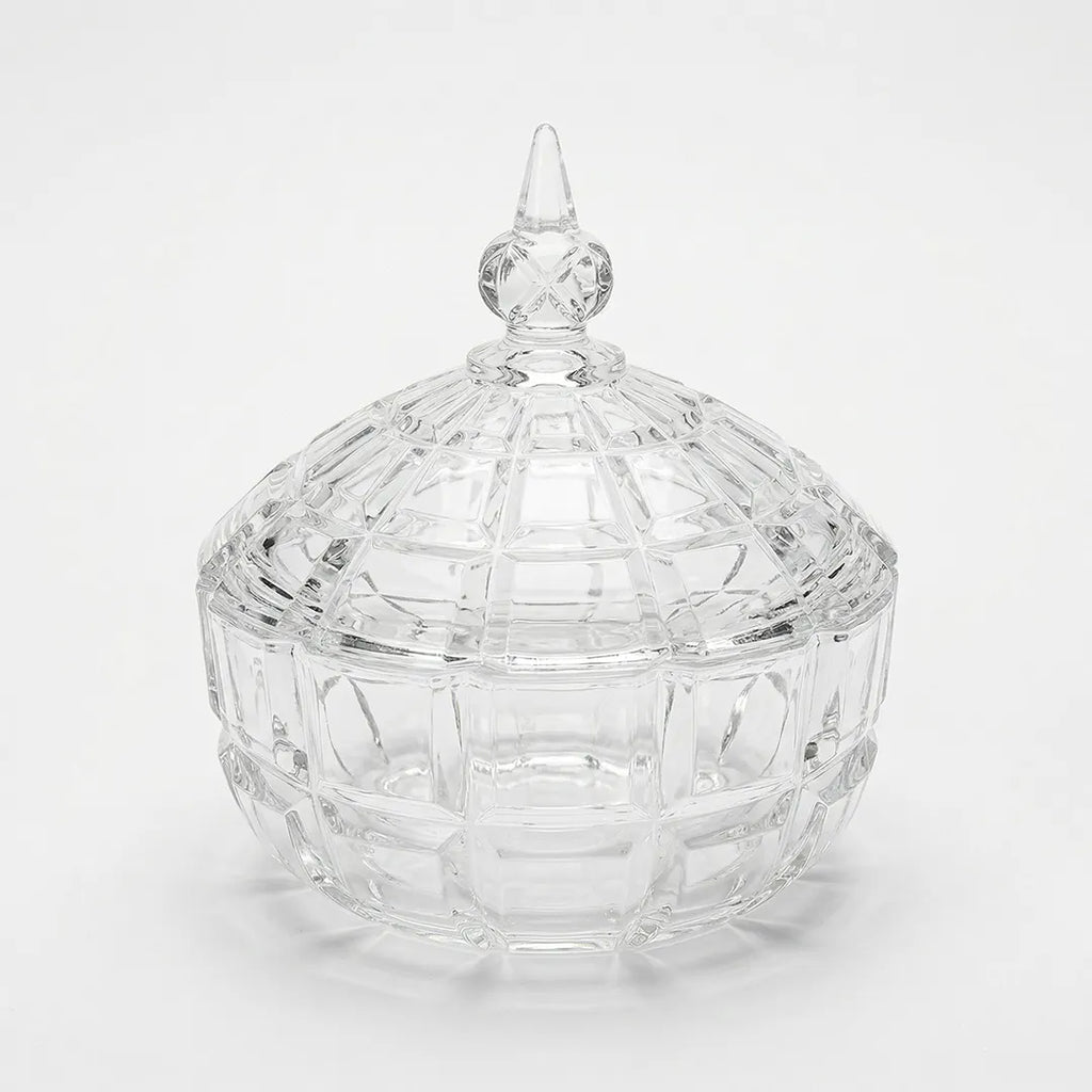 MS3101L Glass Sugar Bowl with Lid 16 cm