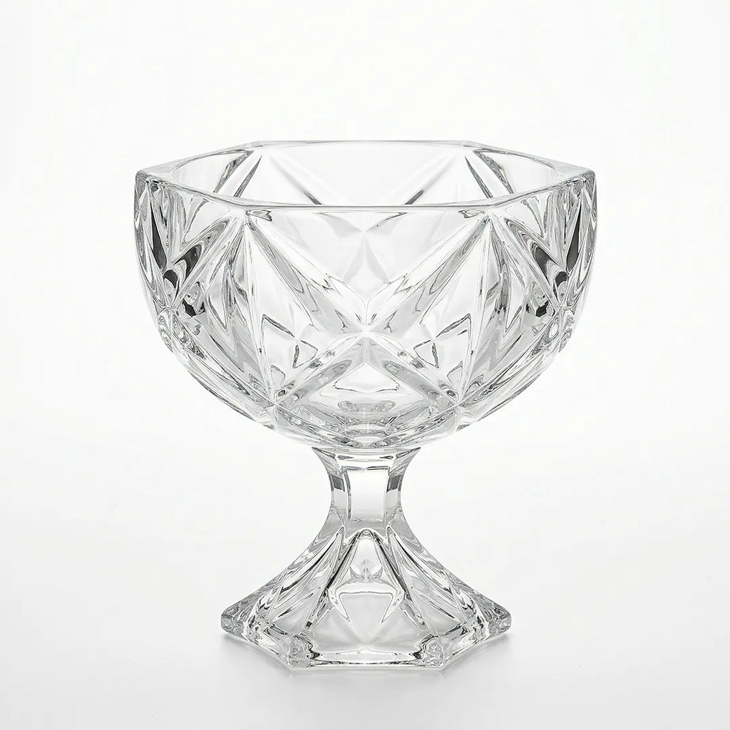 MS3102F Glass Fruit Bowl with Stand 20 cm