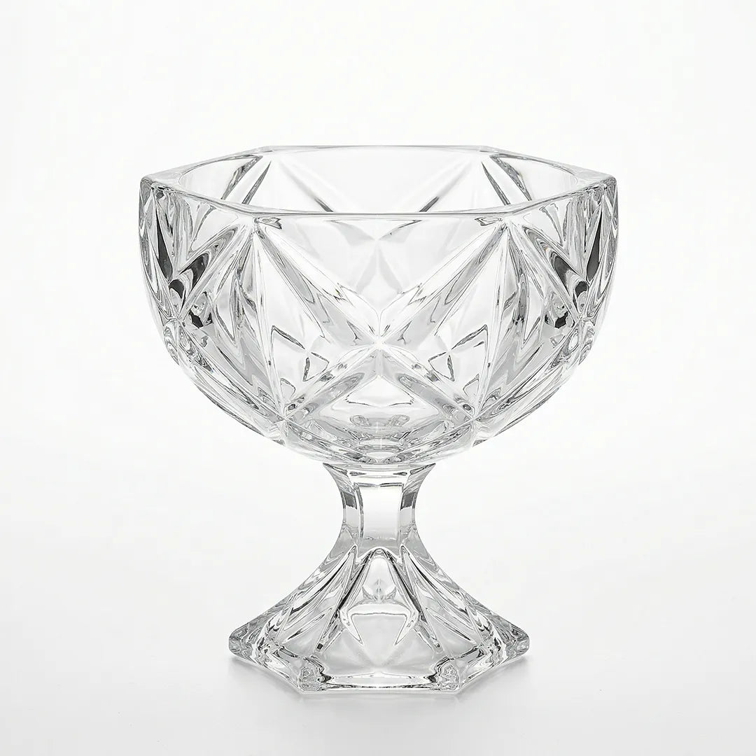 MS3102F Glass Fruit Bowl with Stand 20 cm