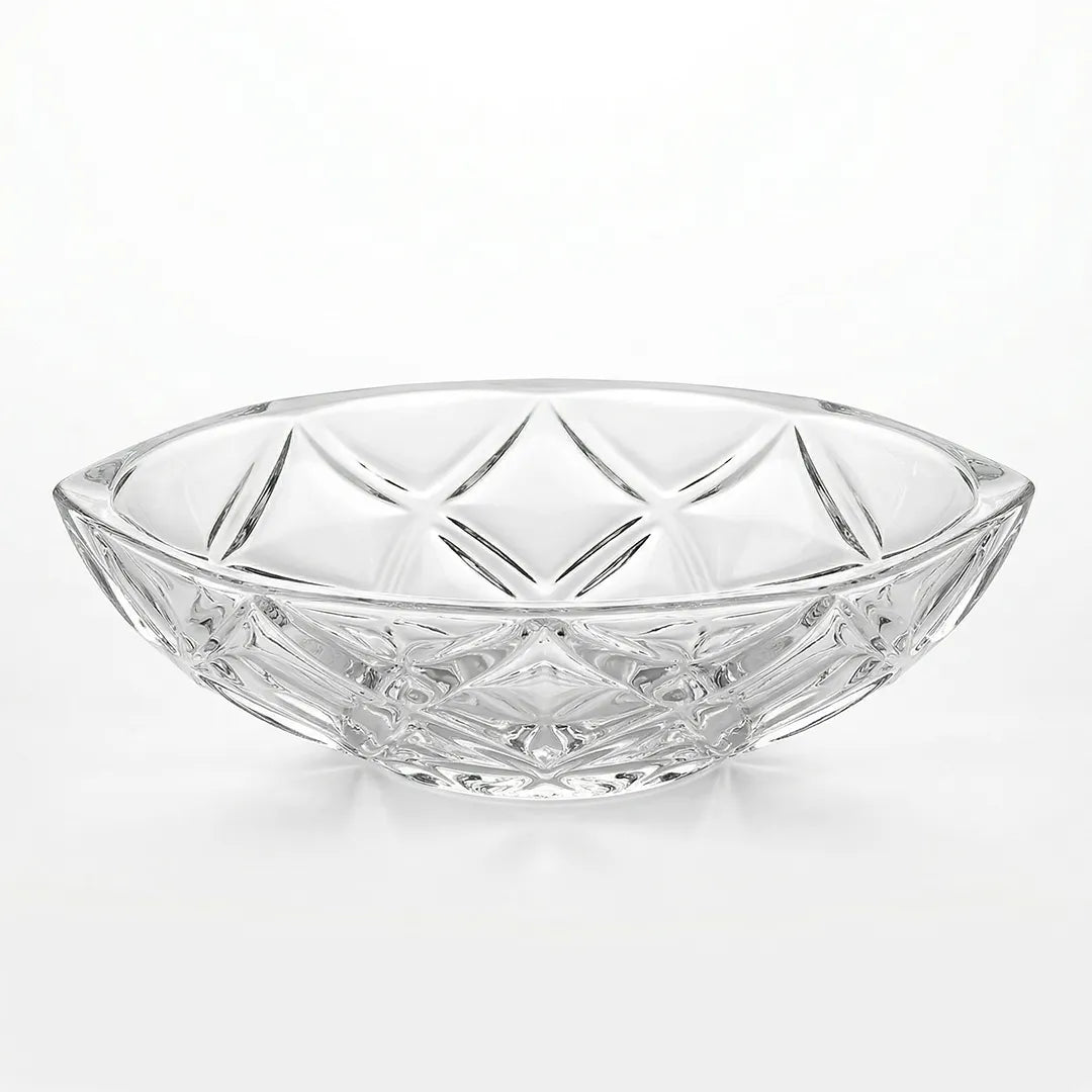 MS3118 Glass Bowl Oval Shape 28×20 cm