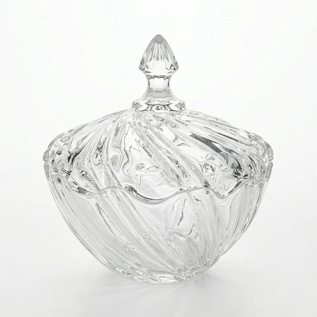 MS8039-200 Glass Sugar Bowl with Lid 20 cm