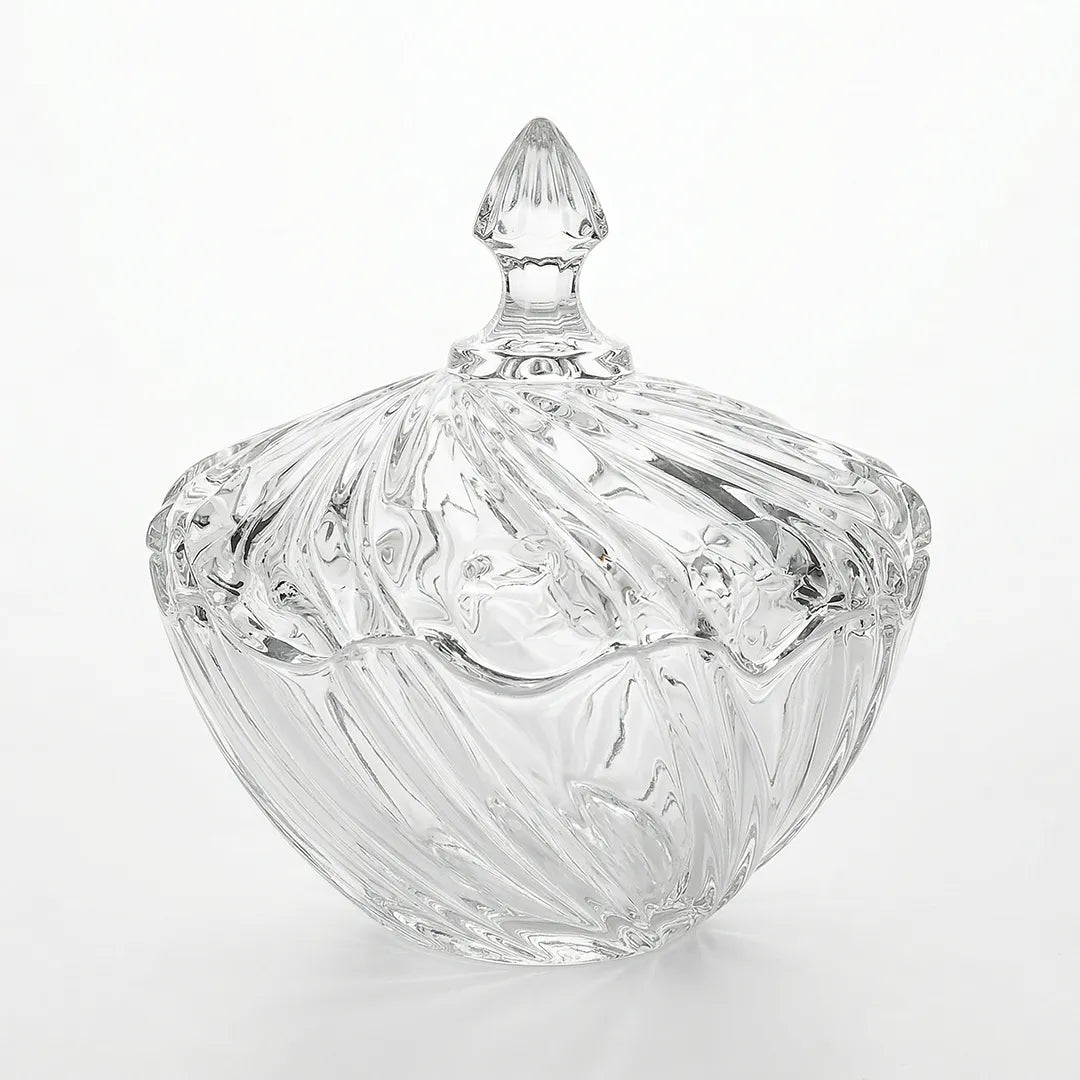 MS8039-200 Glass Sugar Bowl with Lid 20 cm