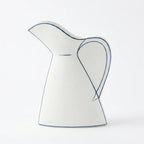 NW240799L-BEBK Ceramic Jug Vase Beige Blue 26 cm