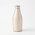 NW240800L-BEBK Ceramic Vase Beige Black Slim Design 30 cm