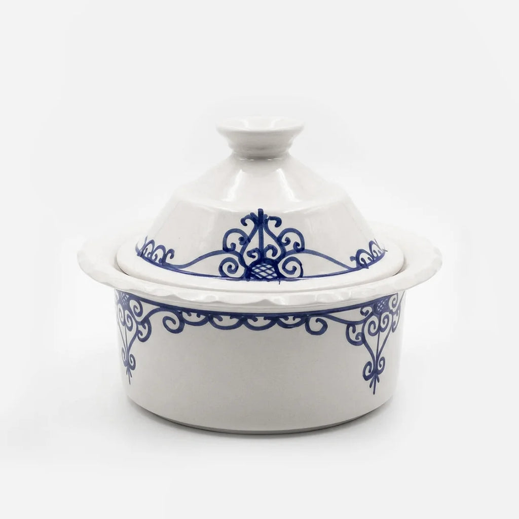 P-B 11 Safira Hand-Painted Ceramic Soup Tureen with Lid – 20 cm