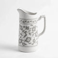 P-B 12 Selene Botanical Motif Ceramic Water Pitcher – 20 cm