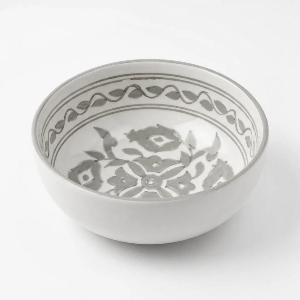P-B 16 Selene Botanical Motif Ceramic Bowl – 15 cm