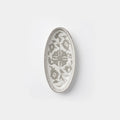 P-B 20 Selene Botanical Motif Ceramic Oval Serving Plate – 20 cm