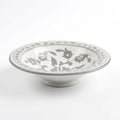 P-B 23 Selene Botanical Motif Ceramic Footed Soup Plate – 23 cm