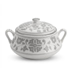 P-B 25 Selene Botanical Motif Ceramic Soup Tureen – 25 cm