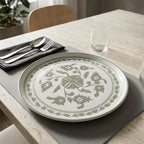 P-B 26 Selene Botanical Motif Ceramic Dinner Plate – 26 cm