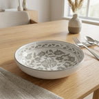 P-B 26 Selene Botanical Motif Deep Serving Plate – 26 cm